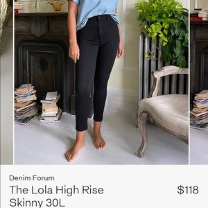 Denim Forum Lola Skinny Jeans